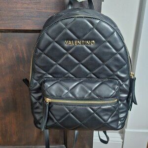 Valentino Ocarina Quilted Faux Leather Backpack